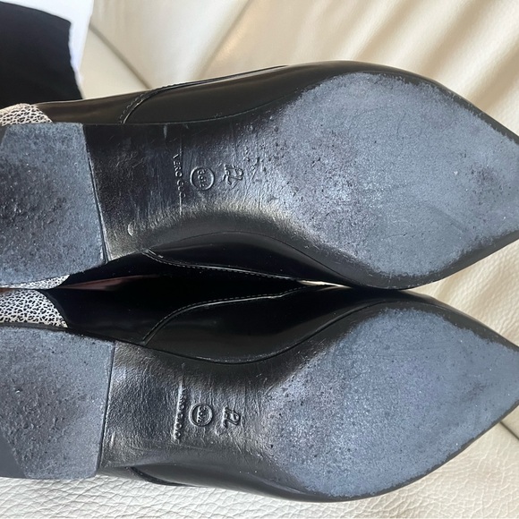 Philip Lim 3.1 Nacy Oxford Pointed Dress Flats Black/White - Picture 6 of 6